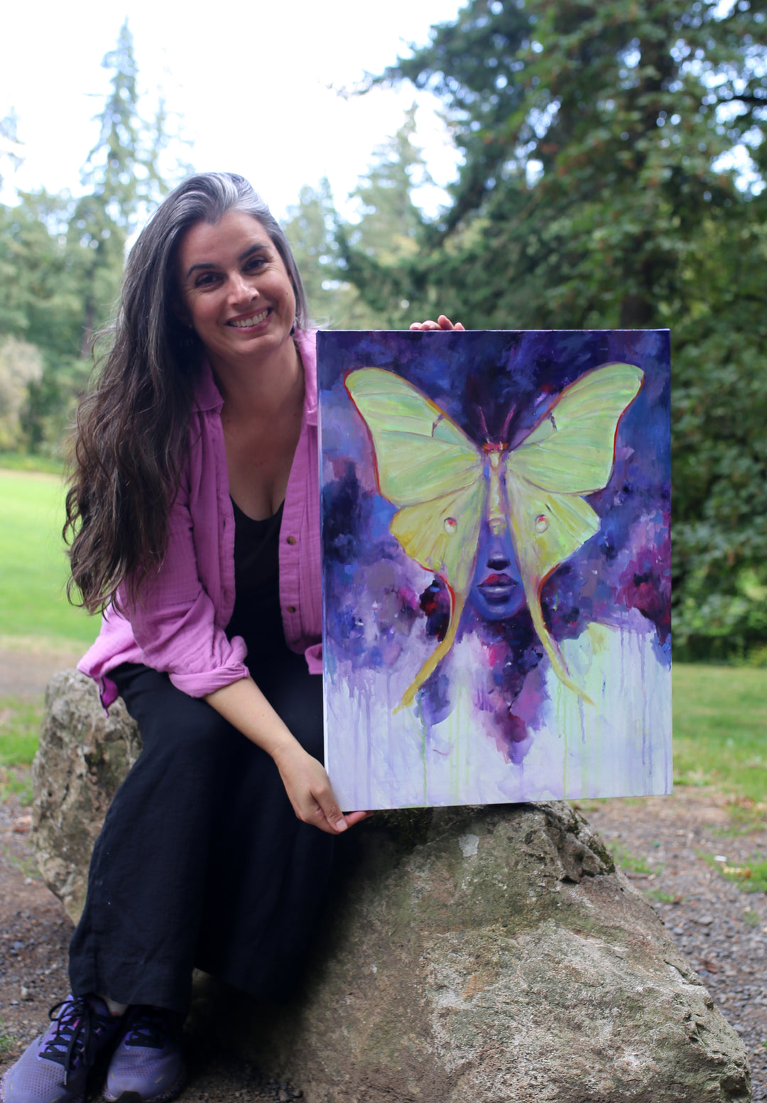 "Sacred Emergence", 18x24 Original Oil Painting