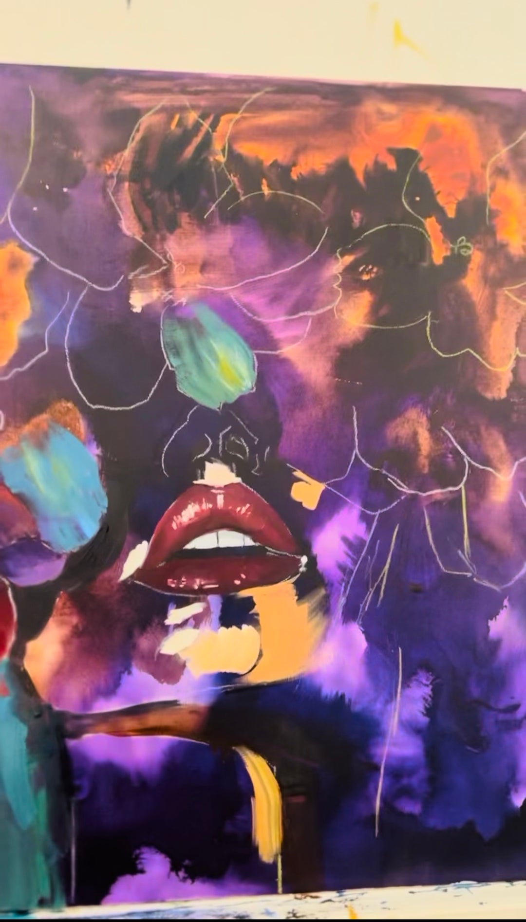 "She Chose the Bloom", 24" x24" Oil Painting on Wood Panel