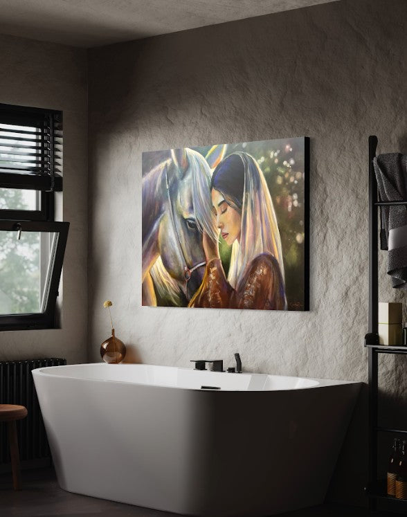 "Wild Hearts no. 8" Original Oil Painting, 40" x 30"